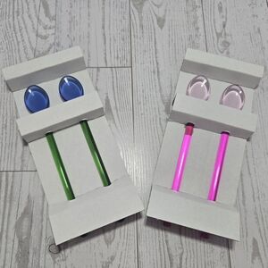 Colorful Glass Stirring Spoon Set